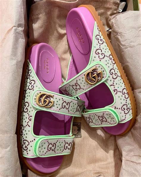 gucci diamons slides